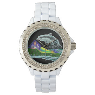 Meermin met Dolfijnen Horloge