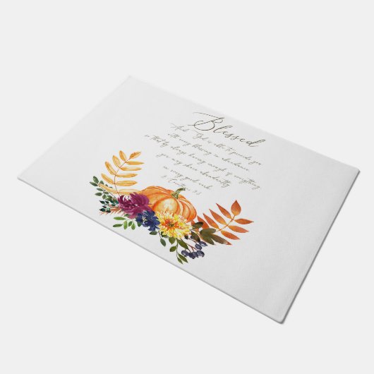 Meerpompoenen en herfsten in overvloed deurmat (Schuin)