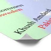 Meertalig ESL-welkomstPoster Poster (Hoek)