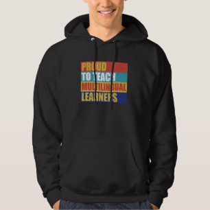 Meertalige leraar ESOL Linguist Language ESL Te Hoodie