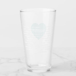 Meertalige Love Tumbler Mint Blauw Custom Design