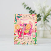 Meertaligheid op jaarbeurzen briefkaart (Staand voorkant)