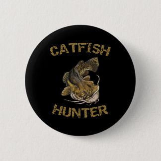 Meerval Jager Meerval Voor Meerval Visser Ronde Button 5,7 Cm