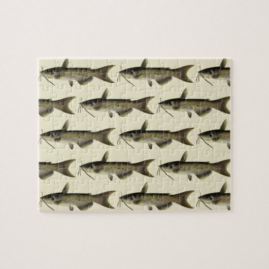  meerval Vist, Marine Life River Fish Legpuzzel (Horizontaal)