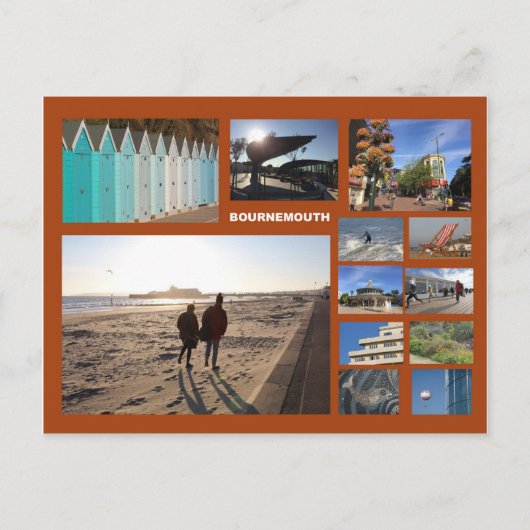 Meervoudig afbeelding Bournemouth Briefkaart (Voorkant)