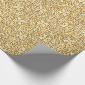 Meervoudig, antiek, goud, patroon, vouw, vouw, cadeaupapier (Hoek)