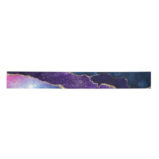Meervoudig geplateerde Agate Stone Galaxy Sparkly  Lint (Voorkant)
