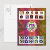 MEERVOUDIGE Afbeelding Kunst - Reiki Karuna Holist Briefkaart (Voorkant / Achterkant)