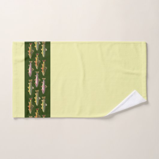 Meervoudige Brook-regenboog en bruine forel Bad Handdoek (Handdoek)
