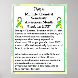 Meervoudige chemische gevoeligheid poster