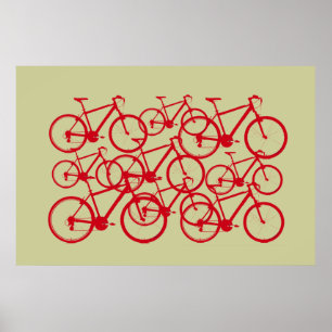 meervoudige fietsen poster
