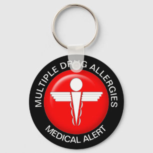 Meervoudige geneesmiddelenallergie sleutelhanger