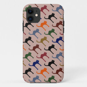 meervoudige katten ~ dierpatroon iPhone 11 hoesje