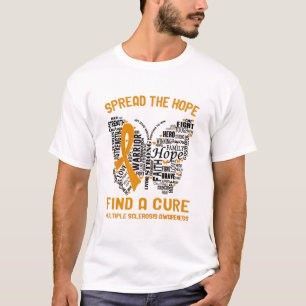 Meervoudige sclerose Awareness Month Ribbon Giften T-shirt