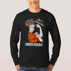 Meervoudige sclerose Bewustheid Mw. Warrior Onbree T-shirt