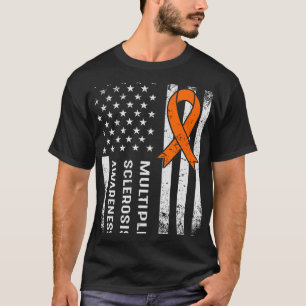 Meervoudige sclerose Bewustheid Oranje lint 2 T-shirt
