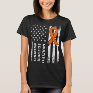 Meervoudige sclerose Bewustheid Oranje lint 2 T-shirt