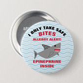 Meervoudige voedselallergie Alert Shark Button (Voorkant /achterkant)