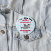 Meervoudige voedselallergie Alert Shark Button (In situ)