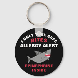Meervoudige voedselallergie Shark Kinder Sleutelhanger