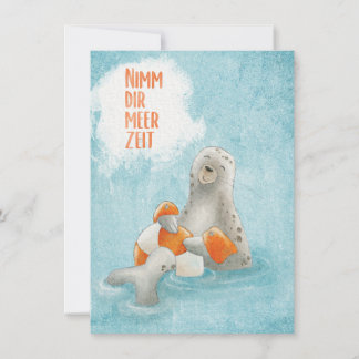 MEERZEIT kleine Auszeit für dich Grußkarte Notitiekaartje