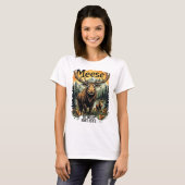 Meese in het wild t-shirt (Voorkant volledig)