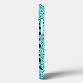 MEEST BLAUWGROEN GLITTER MET PERSONALIZEN Case-Mate iPhone CASE (Achterkant / Links)