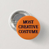 Meest Creatieve Kostuum Award Button (Voorkant /achterkant)
