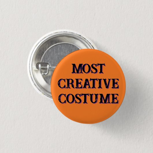Meest Creatieve Kostuum Award Button (Voorkant /achterkant)