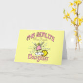 Meest engelachtige dochter kaart (Gele Bloem)