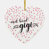 Meest geliefde Gigi Keramisch Ornament (Voorkant)