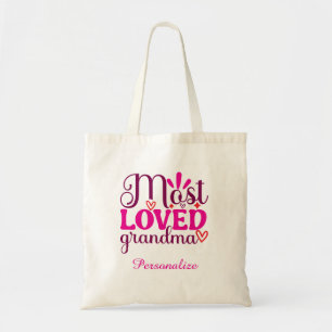 Meest geliefde oma cadeau voor oma gepersonaliseer tote bag