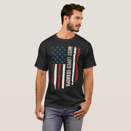 Meest Geliefde Opa Retro Grappige Vaders Dag 2023 T-shirt (Voorkant volledig)