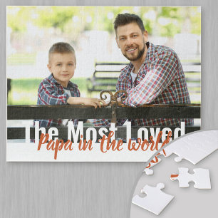 Meest Geliefde Papa ter Wereld Gepersonaliseerde F Legpuzzel