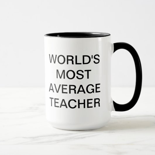 Meest gemiddelde leraar ter wereld mok (Rechts)