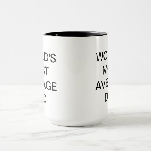 Meest gemiddelde vader ter wereld mok (Midden)