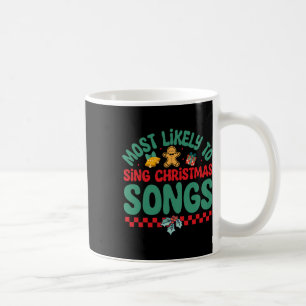 Meest geneigd om kerstliedjes leuk kerst p koffiemok