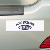 Meest Geweldige grootmoeder Bumpersticker (Op auto)
