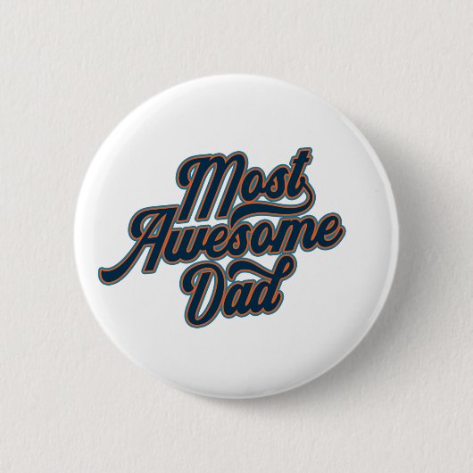 Meest Geweldige pap Vaderdag | Pin-Button Ronde Button 5,7 Cm (Voorkant)