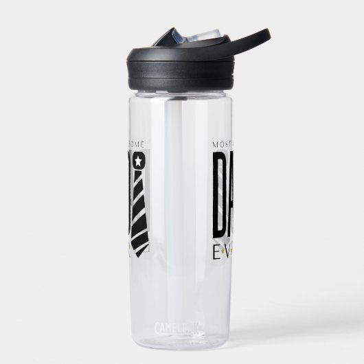 Meest Geweldige papa ooit Vaderdag Stropdas Typogr Waterfles (Links)