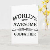 Meest geweldige Peetvader van de wereld de Kaart (Gele Bloem)