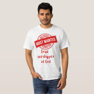 Meest Gezocht: Ware aanbidder van Gods T-shirt voo