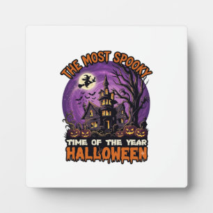Meest Griezelige Halloween Spokenhuis Heks Pompoen Fotoplaat