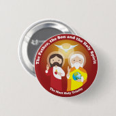 Meest Heilige Driehoek Ronde Button 5,7 Cm (Voorkant /achterkant)
