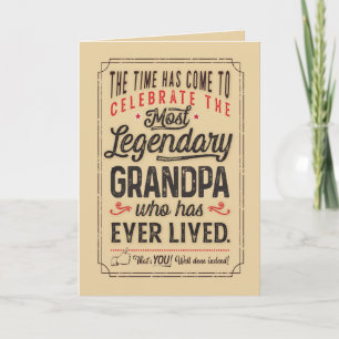 Meest Legendary Grandpa aller tijden Kaart