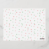 Meest prachtige tijd Kerstmis verjaardagsuitnodigi Folie Feestdagen Briefkaart (Achterkant)