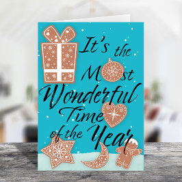 Meest Prachtige Tijd van het Jaar Kerstmis Feestdagenkaart