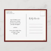 Meest Prachtige Tijd van het Jaar Rood Script Niet Feestdagenkaart (Achterkant)