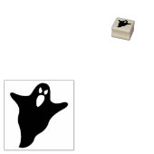 Meest spooksilhouette-kunstzegel 	rubberstempel (Gestempeld)