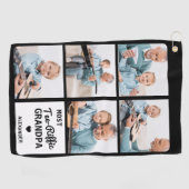 Meest T-shirt-Riffic GRANDPA 5 Foto Vaderdag Golfhanddoek (Horizontaal)